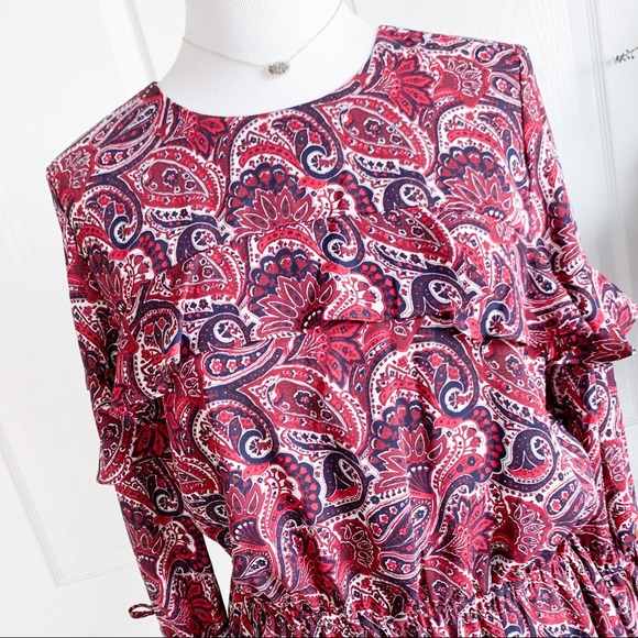 Paisley Ruffle Dress - Picture 3 of 8